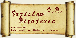 Vojislav Mitojević vizit kartica